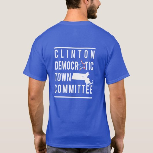 Clinton DTC-Mannen T-Shirt - Optie 1 (Achterkant)