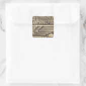 Clinton Fire Brick Works Anderson's landing Vierkante Sticker (Tas)