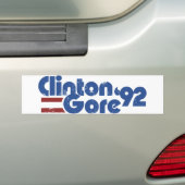 Clinton GORE 1992 Bumpersticker (Op auto)