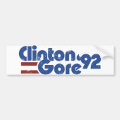 Clinton GORE 1992 Bumpersticker (Voorkant)