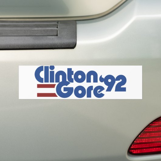 Clinton Gore 1992 Bumpersticker (Op auto)