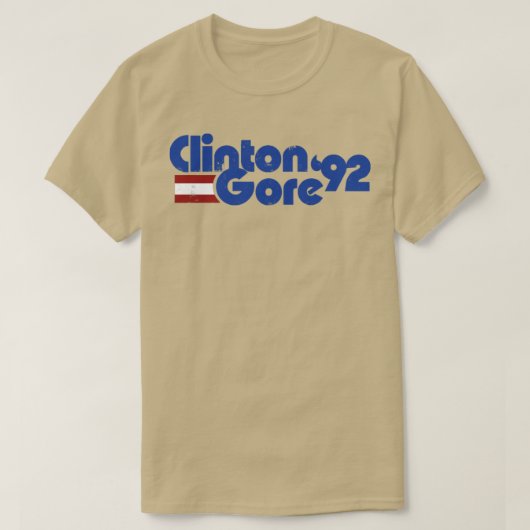 Clinton Gore 1992 T-shirt (Design voorkant)
