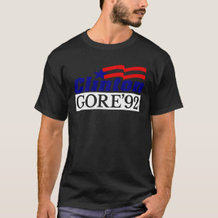 Clinton Gore 92 Democraat T-Shirt