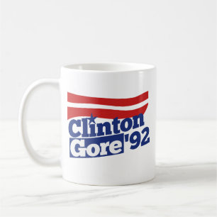 Clinton Gore 92 retro politiek Koffiemok