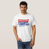 Clinton Gore 92 retro politiek T-shirt (Voorkant volledig)