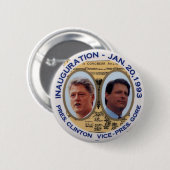 Clinton-Gore '93 Inauguration jugaat - Button (Voorkant /achterkant)
