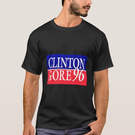 Clinton Gore 96 1996 2024 Campagne T-shirt (Voorkant)