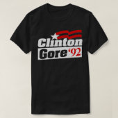 Clinton Gore Shirt Retro Bill Clinton 92 E (Design voorkant)