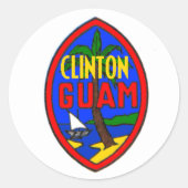 Clinton GUAM Sticker (Voorkant)