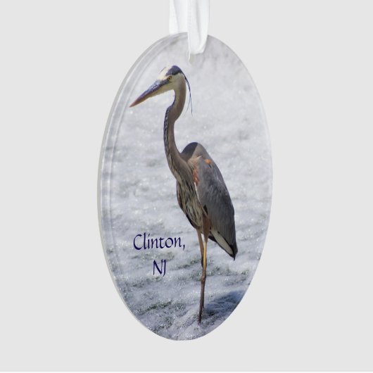 Clinton Heron Ornament (voorkant)