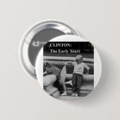 clinton in de eerste jaren ronde button 5,7 cm (Voorkant /achterkant)