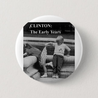 clinton in de eerste jaren ronde button 5,7 cm