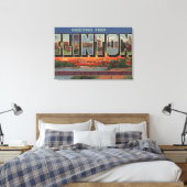 Clinton, IowaLarge Letter ScenesClinton, IA Canvas Afdruk (Insitu (Slaapkamer))