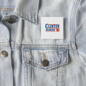 Clinton Jenner 2016 Vierkante Button 5,1 Cm (In situ)