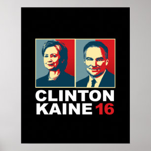 Clinton Kaine 16 - Posterized — Poster