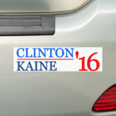 Clinton Kaine 2016 Bumpersticker (Op auto)