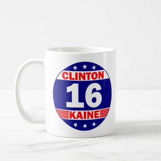 Clinton Kaine 2016 Koffiemok (Links)
