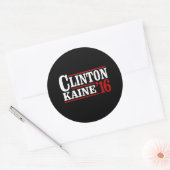 Clinton Kaine 2016 - Retro-bord — Ronde Sticker (Envelop)