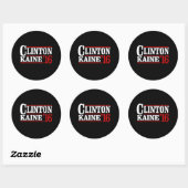 Clinton Kaine 2016 - Retro-bord — Ronde Sticker (Vel)