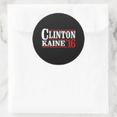 Clinton Kaine 2016 - Retro-bord — Ronde Sticker (Tas)