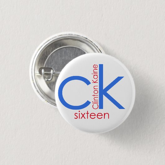Clinton Kaine 2016 Ronde Button 3,2 Cm (Voorkant /achterkant)