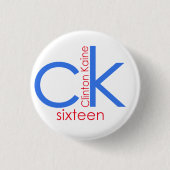 Clinton Kaine 2016 Ronde Button 3,2 Cm (Voorkant)