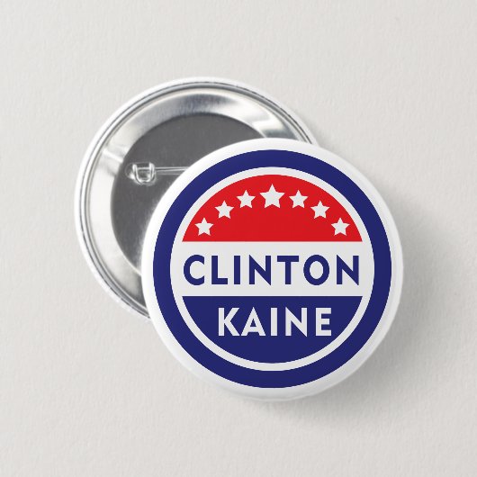 Clinton/Kaine Button 2016 (Voorkant /achterkant)