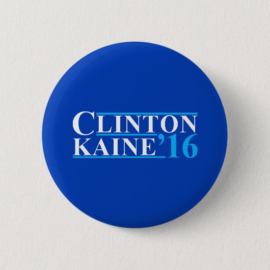 Clinton Kaine Campaign Logo Ronde Button 5,7 Cm (Voorkant)