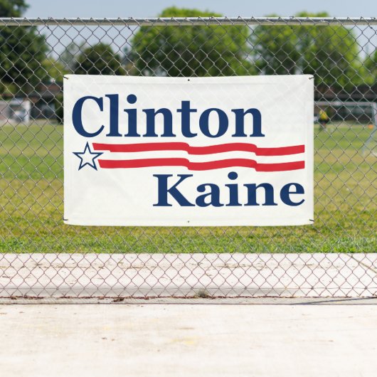 Clinton Kaine Campaign Spandoek (Insitu)