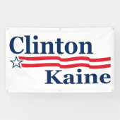 Clinton Kaine Campaign Spandoek (Horizontaal)