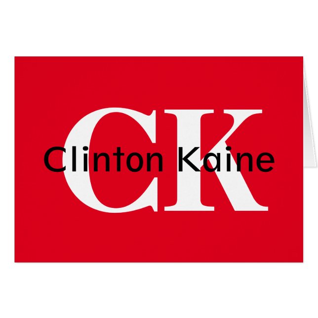 Clinton Kaine - CK 2016 (Voorkant Horizontaal)