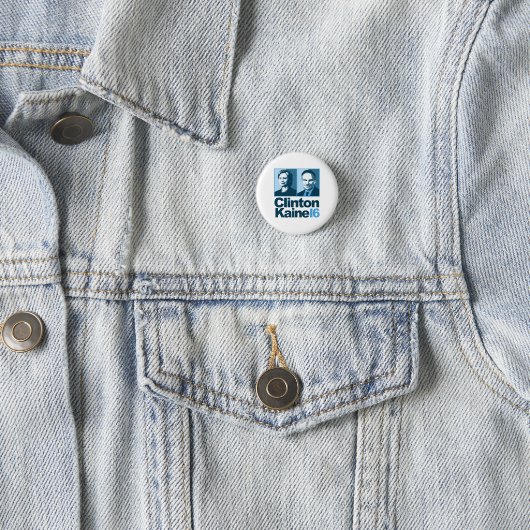 Clinton Kaine for America 2016 Ronde Button 3,2 Cm (In situ)