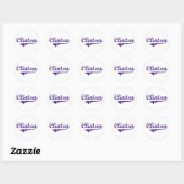 Clinton Louisiana Classic Design Ronde Sticker (Vel)