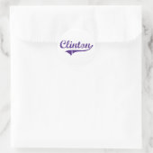 Clinton Louisiana Classic Design Ronde Sticker (Tas)