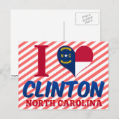 Clinton, North Carolina Briefkaart (Voorkant / Achterkant)