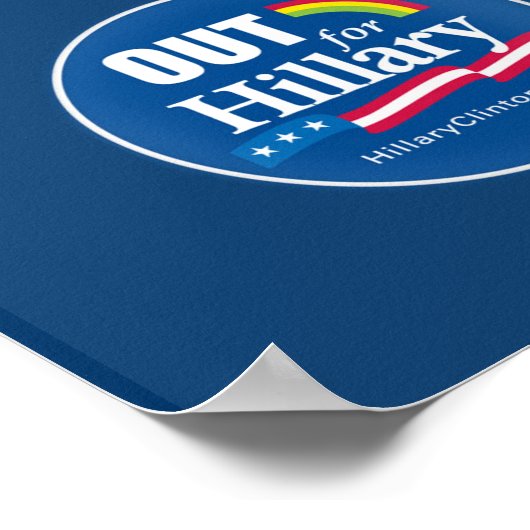 Clinton "Out" Poster Gay (Hoek)