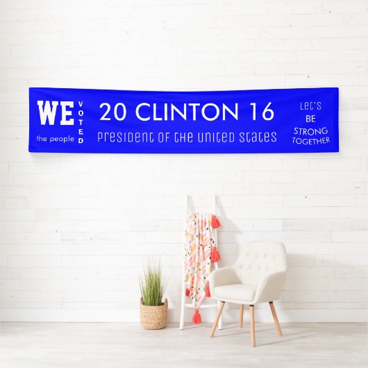Clinton Popular Vote 2016 President of the USA Spandoek (Insitu)