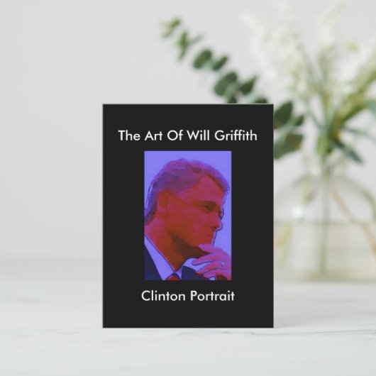 CLINTON PORTRAIT BRIEFKAART (Staand voorkant)