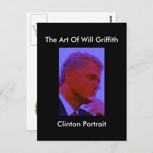 CLINTON PORTRAIT BRIEFKAART (Voorkant / Achterkant)