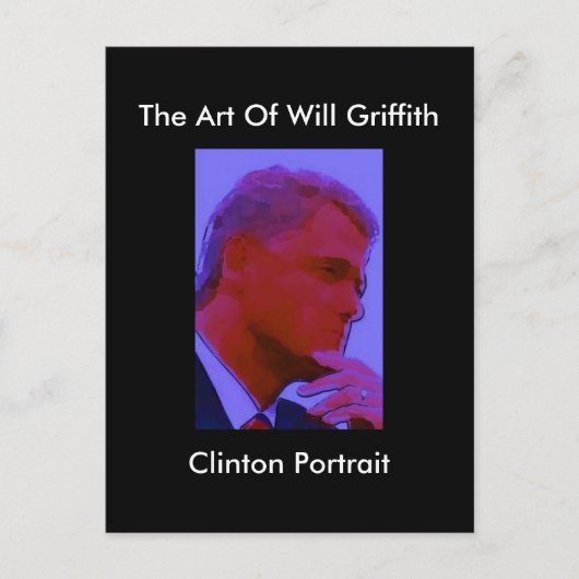 CLINTON PORTRAIT BRIEFKAART (Voorkant)
