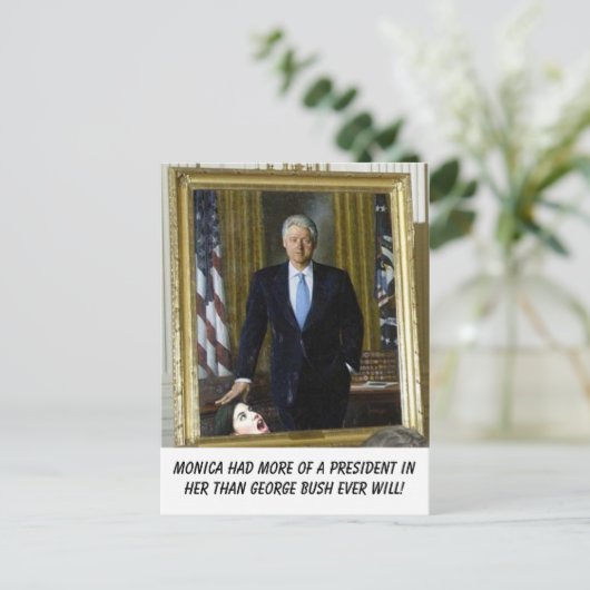 clinton_portrait_monica, Monica had meer van een p Briefkaart (Staand voorkant)