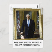 clinton_portrait_monica, Monica had meer van een p Briefkaart (Voorkant / Achterkant)