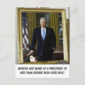clinton_portrait_monica, Monica had meer van een p Briefkaart (Voorkant)
