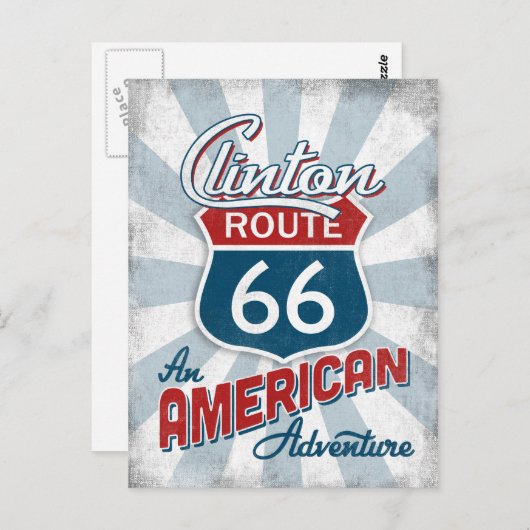 Clinton Route 66  Amerika Oklahoma Briefkaart (Voorkant / Achterkant)