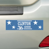 Clinton Sanders 2016 Bumpersticker (Op auto)