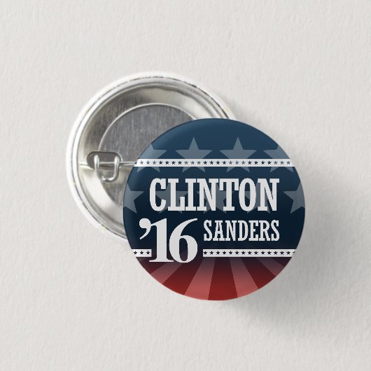 Clinton Sanders 2016 Ronde Button 3,2 Cm (Voorkant /achterkant)