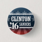 Clinton Sanders 2016 Ronde Button 3,2 Cm (Voorkant)