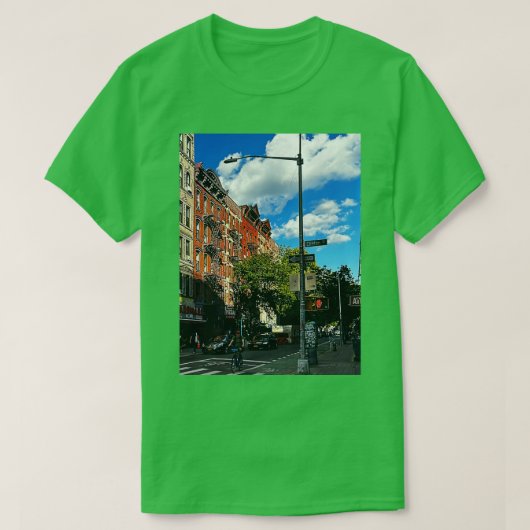Clinton Street Manhattan NYC T-shirt (Design voorkant)