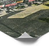 Clinton Street Uitzicht van Main Street Poster (Hoek)