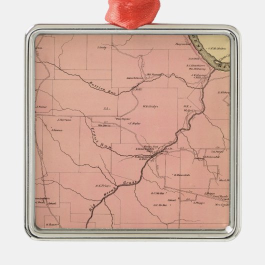 Clinton Township Metalen Ornament (Voorkant)